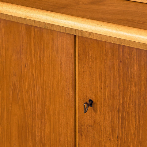 Swedish bookshelf in teak and beech