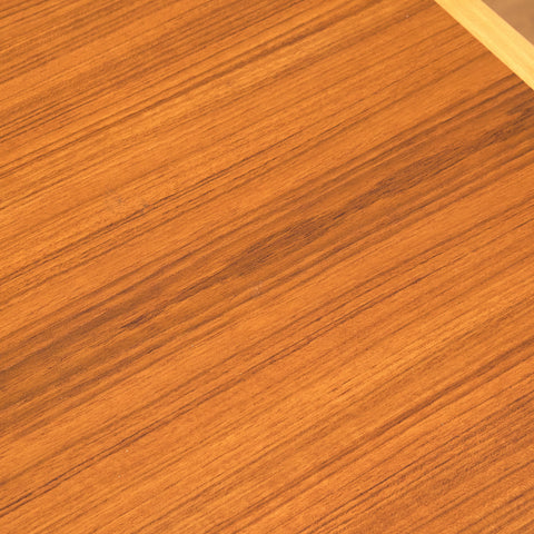 Swedish extendable coffee table in teak and beech