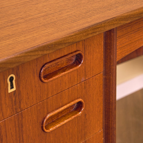 Danish writing desk in teak by Svend Åge Madsen for H.P. Hansen