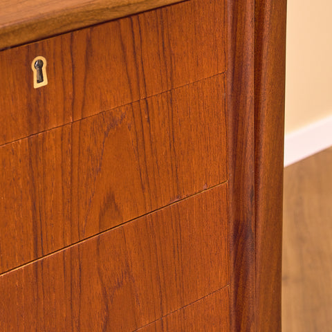 Danish writing desk in teak by Svend Åge Madsen for H.P. Hansen
