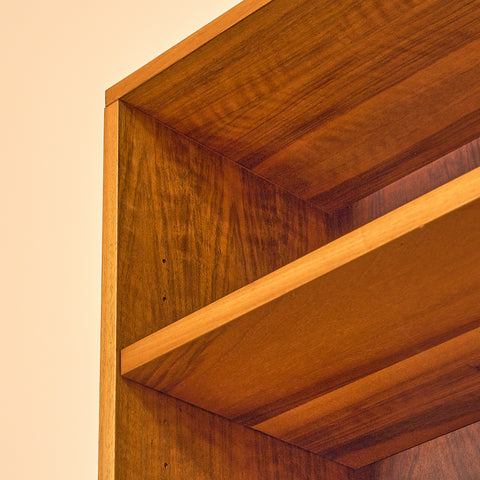 Swedish bookshelf in walnut by Bertil Fridhagen for Bodafors