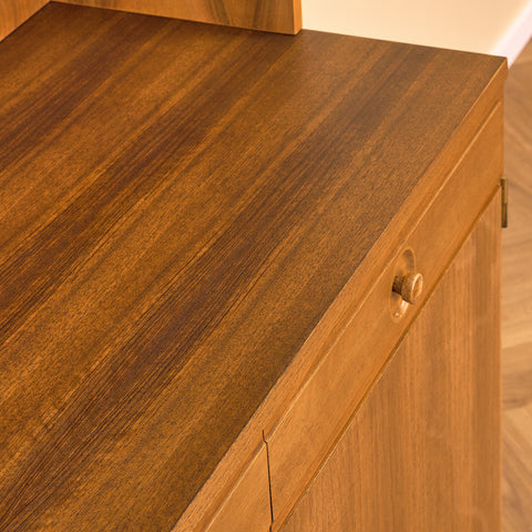Swedish bookshelf in walnut by Bertil Fridhagen for Bodafors
