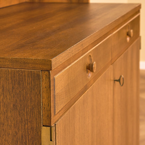 Swedish bookshelf in walnut by Bertil Fridhagen for Bodafors