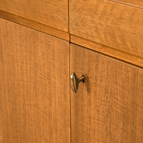 Swedish bookshelf in walnut by Bertil Fridhagen for Bodafors