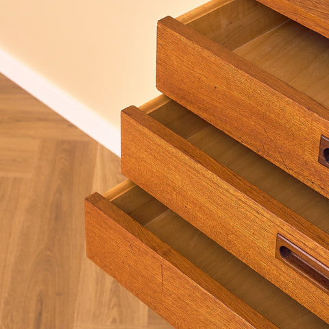 Swedish chest of drawers in teak by Polyform