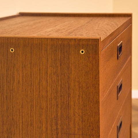 Swedish chest of drawers in teak by Polyform