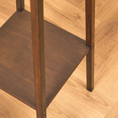 Plant stand / Art nouveau pedestal in mahogany