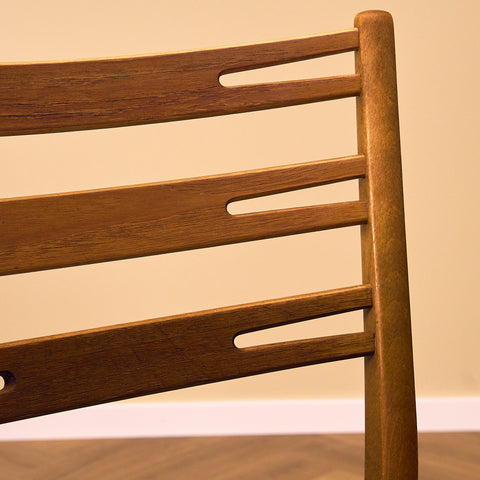 Danish set of 4 dining chairs "model 219" in teak & beech by Farstrup