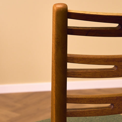 Danish set of 4 dining chairs "model 219" in teak & beech by Farstrup