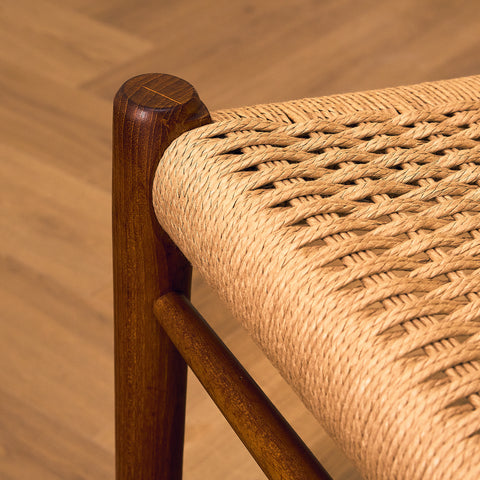Danish dining chairs in solid teak by Niels Otto Møller for J.L. Møllers, model 75