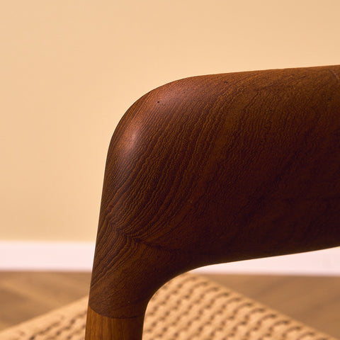 Danish dining chairs in solid teak by Niels Otto Møller for J.L. Møllers, model 75