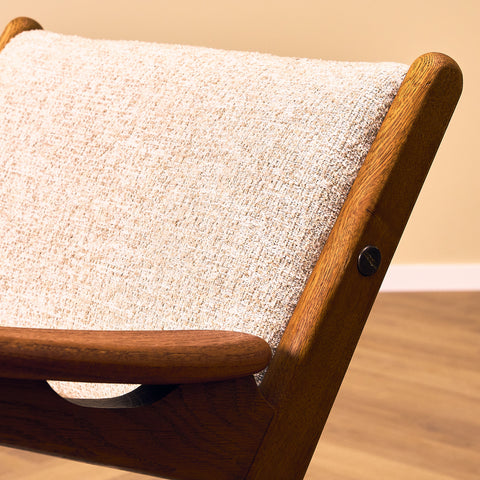 A set of 2 Danish armchair in oak and teak by Arne-Hovmand Olsen