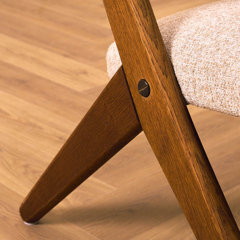 A set of 2 Danish armchair in oak and teak by Arne-Hovmand Olsen