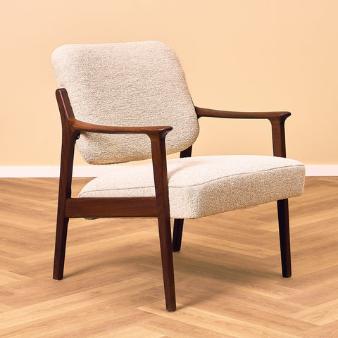 Danish armchairs in walnut, a set of 2
