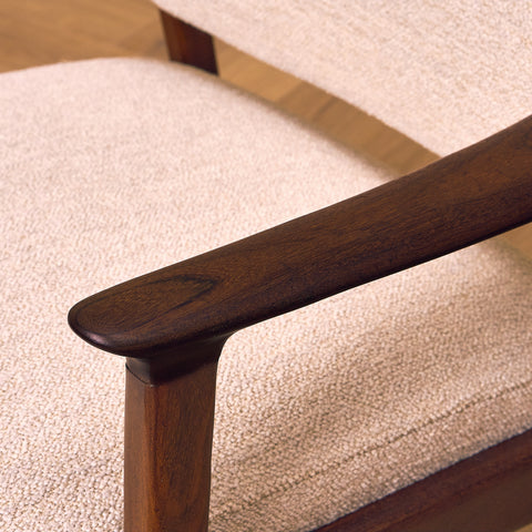 Danish armchairs in walnut, a set of 2