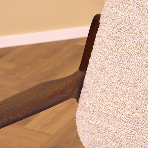 Danish armchairs in walnut, a set of 2