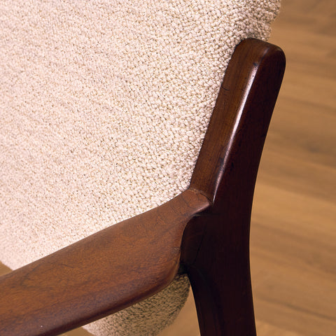Danish armchairs in walnut, a set of 2