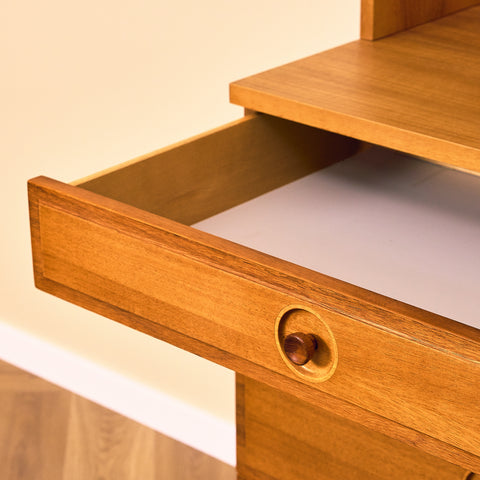 Swedish bookshelf in walnut by Bertil Fridhagen for Bodafors