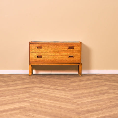 Swedish chest of drawers in teak and beech