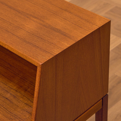 Swedish bedside tables in teak by Gunnar Myrstrand & Sven Engström, model 'Casino'