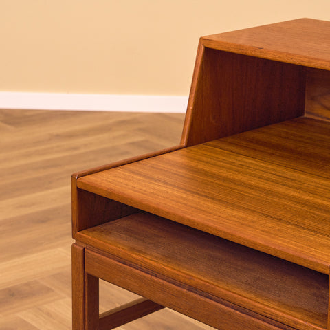 Swedish bedside tables in teak by Gunnar Myrstrand & Sven Engström, model 'Casino'