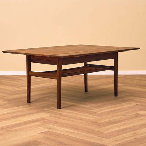 Extendable danish coffee table in teak by Kai Kristiansen for Vildbjerg Møbelfabrik
