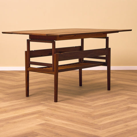 Extendable danish coffee table in teak by Kai Kristiansen for Vildbjerg Møbelfabrik
