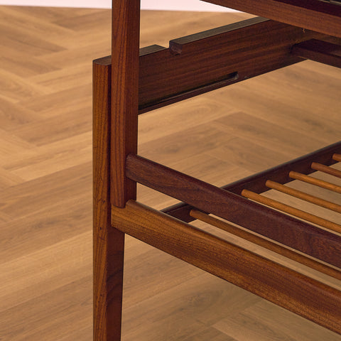 Extendable danish coffee table in teak by Kai Kristiansen for Vildbjerg Møbelfabrik