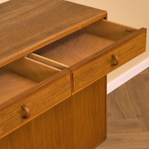 Swedish sideboard in walnut by Bertil Fridhagen for Bodafors, model 'Fasett'