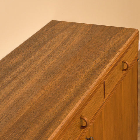 Swedish sideboard in walnut by Bertil Fridhagen for Bodafors, model 'Fasett'