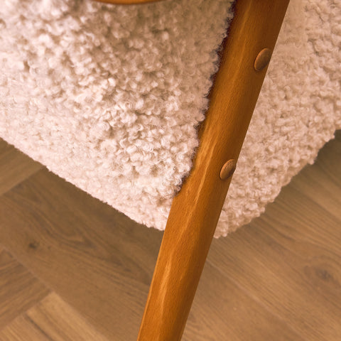 Swedish armchair in beech by Folke Ohlsson for Dux, Bra Bohag, Malmö