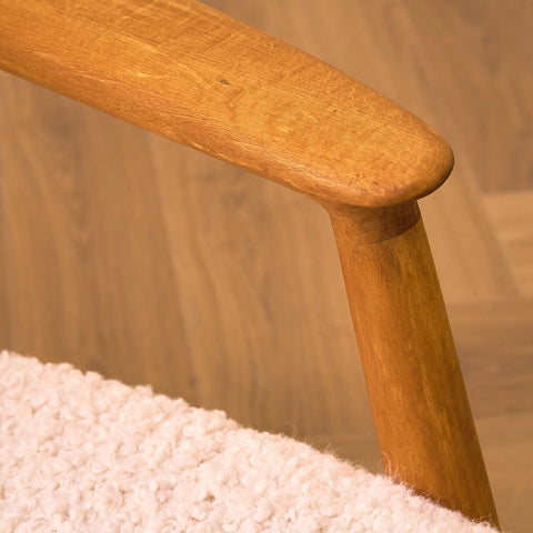 Swedish armchair in beech by Folke Ohlsson for Dux, Bra Bohag, Malmö