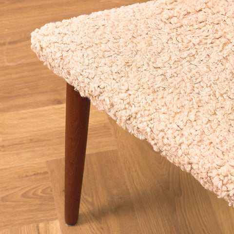 Mid-century stool in teak