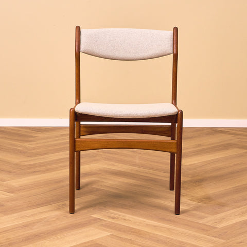 Set of 4 danish dining chairs in teak by Erik Buch for O.D. Møbler