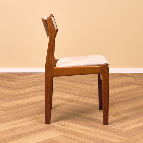 Set of 4 danish dining chairs in teak by Erik Buch for O.D. Møbler