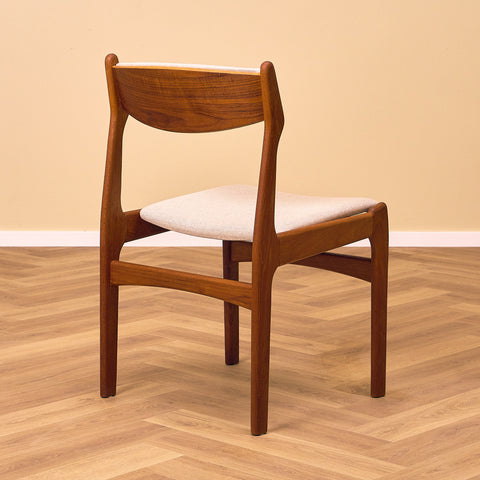 Set of 4 danish dining chairs in teak by Erik Buch for O.D. Møbler