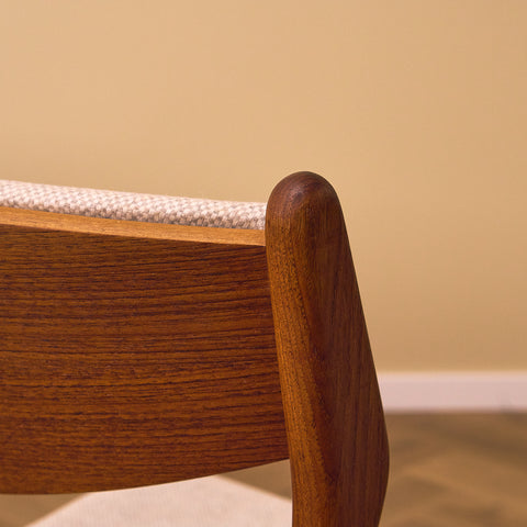 Set of 4 danish dining chairs in teak by Erik Buch for O.D. Møbler
