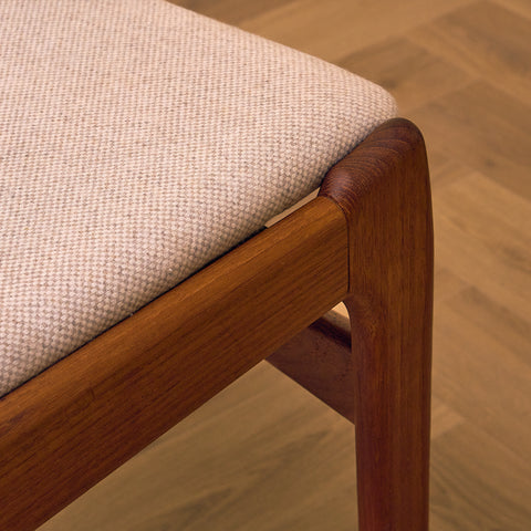 Set of 4 danish dining chairs in teak by Erik Buch for O.D. Møbler