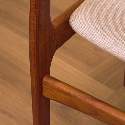 Set of 4 danish dining chairs in teak by Erik Buch for O.D. Møbler