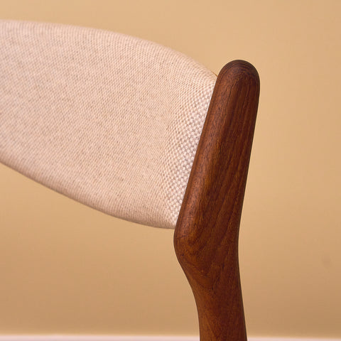 Set of 4 danish dining chairs in teak by Erik Buch for O.D. Møbler