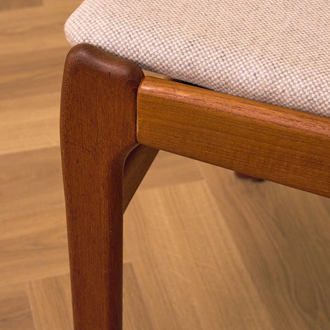 Set of 4 danish dining chairs in teak by Erik Buch for O.D. Møbler