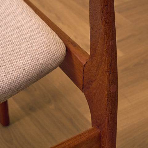 Set of 4 danish dining chairs in teak by Erik Buch for O.D. Møbler