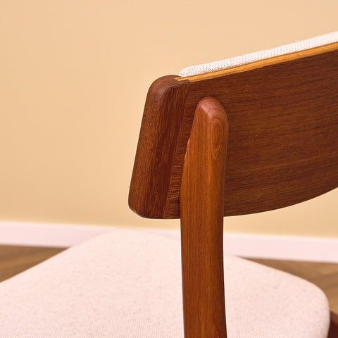 Danish set of 6 dining chairs by Thorso Mobelfabrik