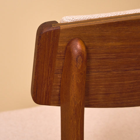 Danish set of 6 dining chairs by Thorso Mobelfabrik
