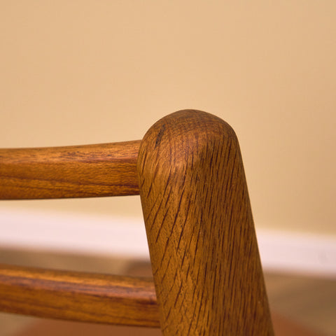 Danish dining chairs in teak and oak by Johannes Andersen for UIdum Møbelfabrik