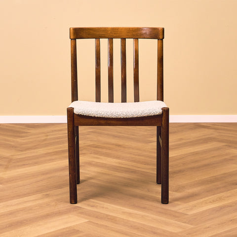 Swedish dining chairs in stained beech