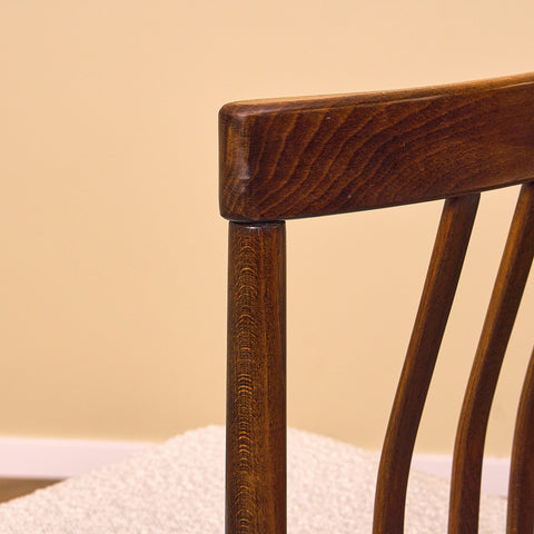 Swedish dining chairs in stained beech