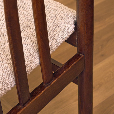 Swedish dining chairs in stained beech