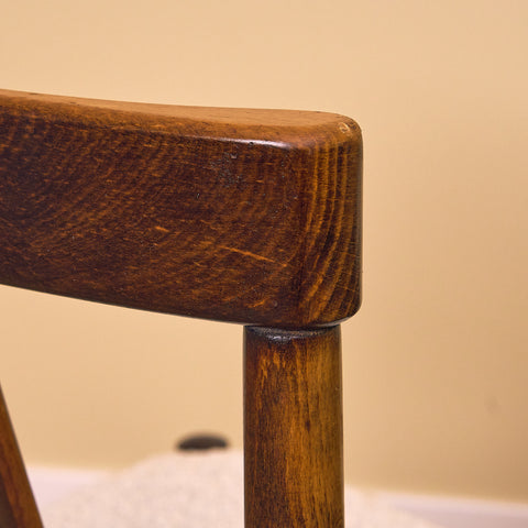 Swedish dining chairs in stained beech