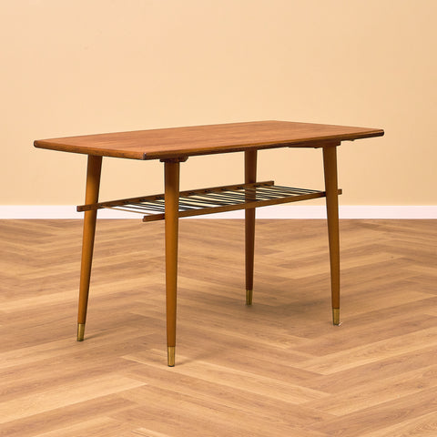 Swedish coffee table in teak & beech